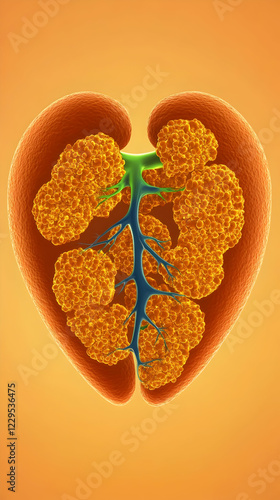 Detailed 3D Illustration of...