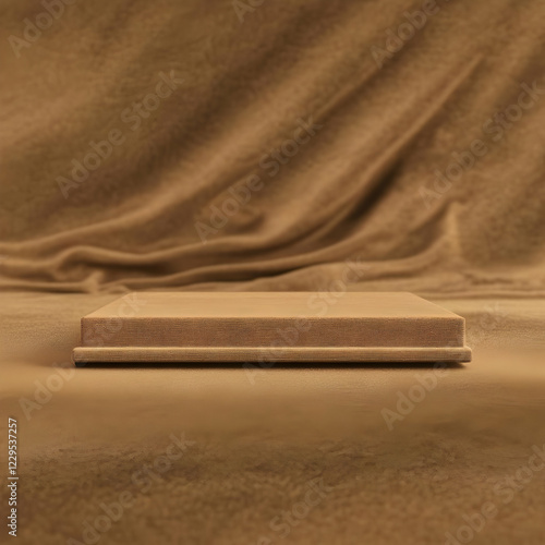 Empty Square Podium Stands ...