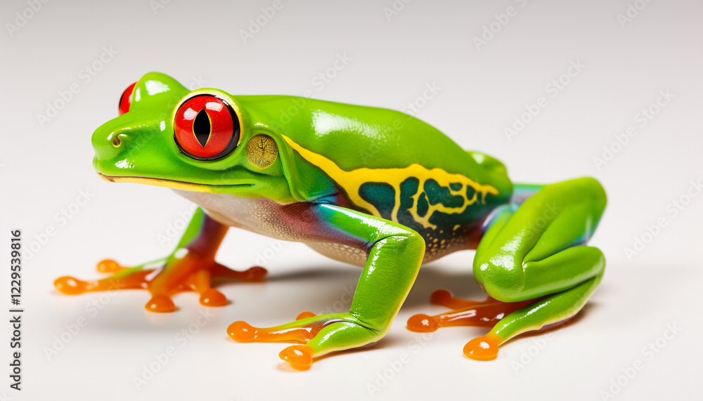 Obraz premium green eyed tree frog