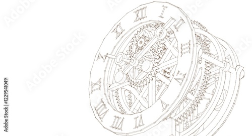 Wallpaper Mural  clock graphic symbol 3d illustration Torontodigital.ca