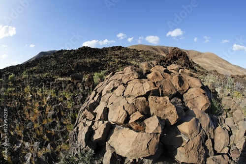 Hornitos in Los Toneles , Barranco Valle de la Cueva , Fuerteventura , Canary Islands photo