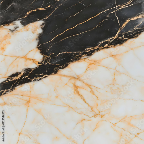 Elegant Black and Gold Marb...