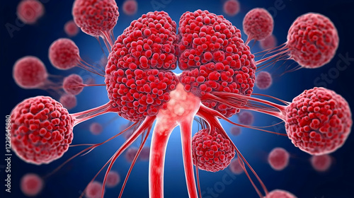 3D Illustration of Alveoli ...