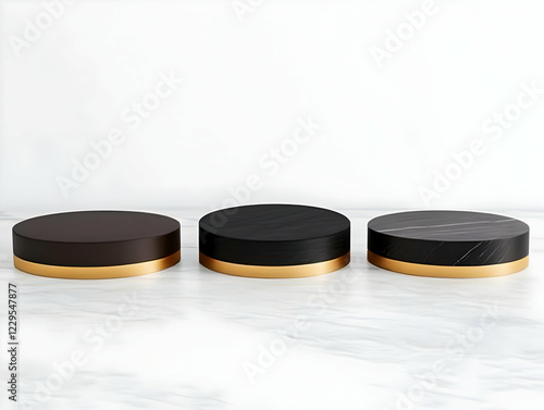 3D Illustration of Black Ma...