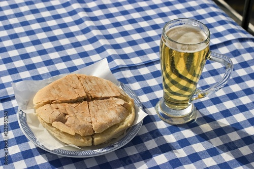 Typical bread with garlic - Bolo de caco - Madeira photo