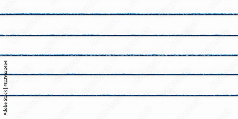 Five Blue Lines Stretched Across a White Background, Simple and Minimalist Design Element. Five Blue Lines Stretched Across a White Background, Simple and Minimalist Design Element.