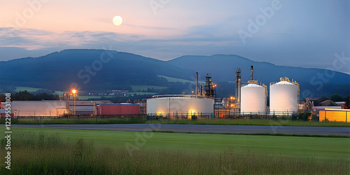 Industrial Plant Stands Ill...