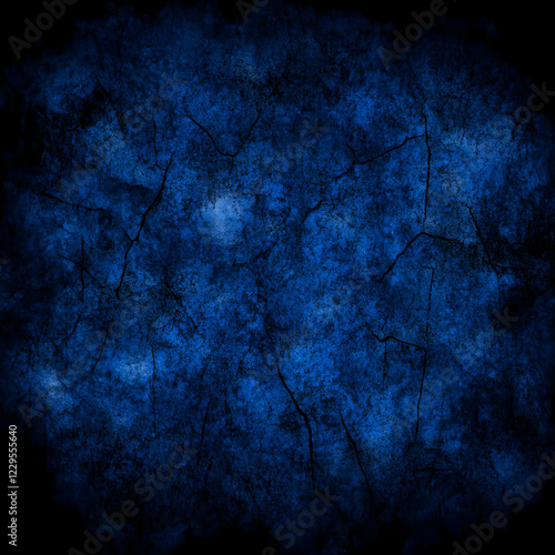 Dark Blue Cracked Surface T...