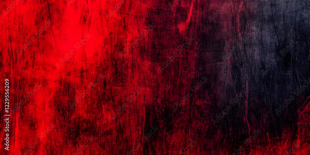 Fototapeta premium Abstract Red and Black Textured Background Creates Dramatic Visual Interest with Dark Contrast