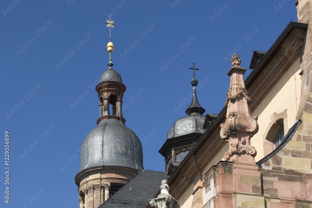 Fototapeta premium Würzburg Michealskirche church Wuerzburg Franconia Bavaria Germany
