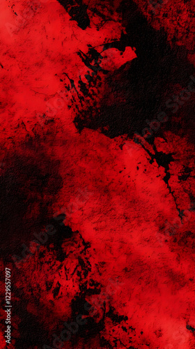 Abstract Red and Black Text...