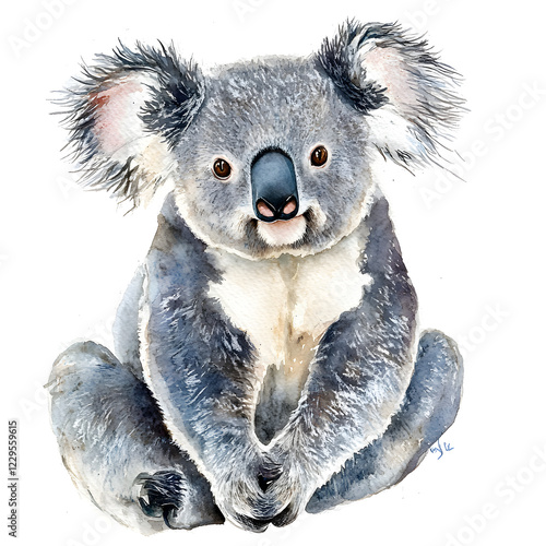 Koala Watercolor Painting 