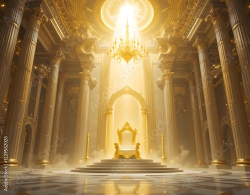 Golden altar inside a historic church with intricate architecture