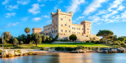 Majestic Castle Stands Sere...