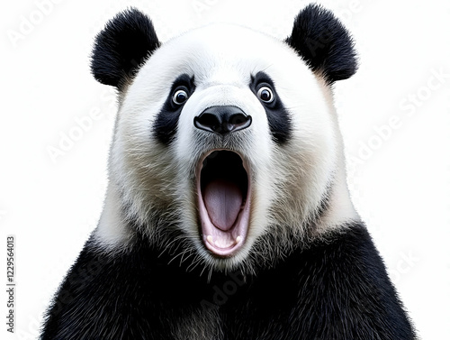 Surprised Panda Opens its M...