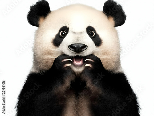 Surprised Panda Bear Shows ...