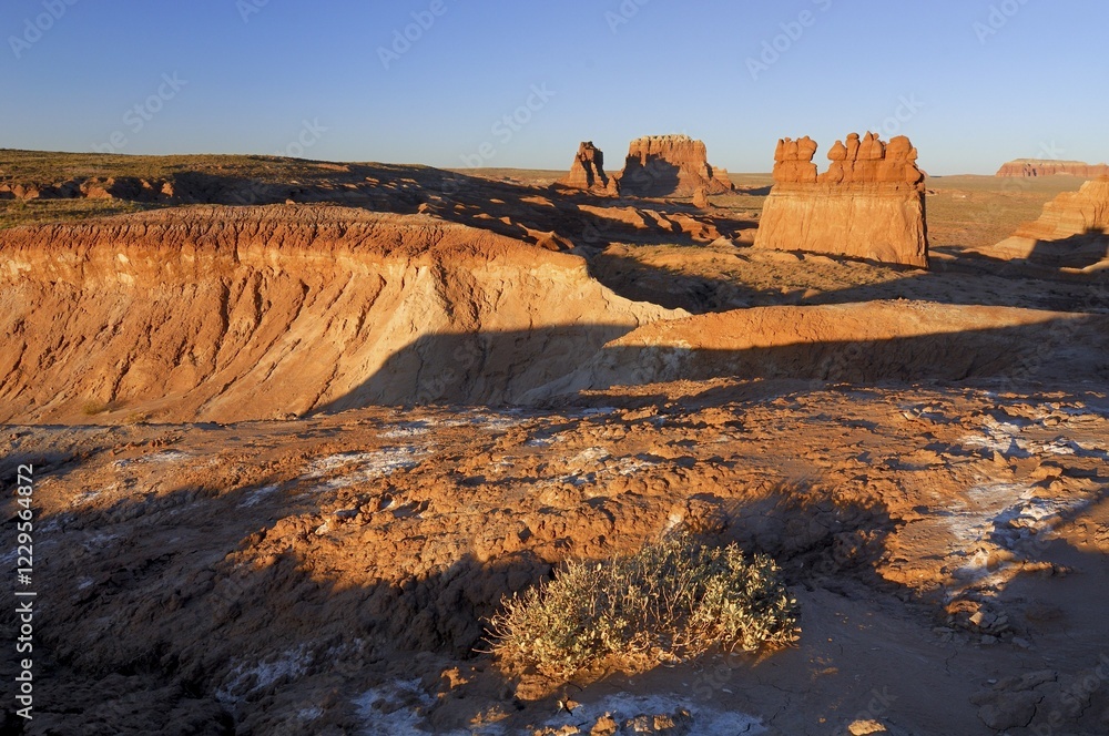 Fototapeta premium Sandstone formations, Goblin Valley State Park, Utah, USA, North America