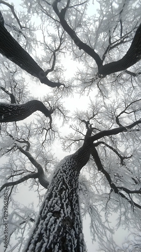 Frosted Trees Reach Upward ...