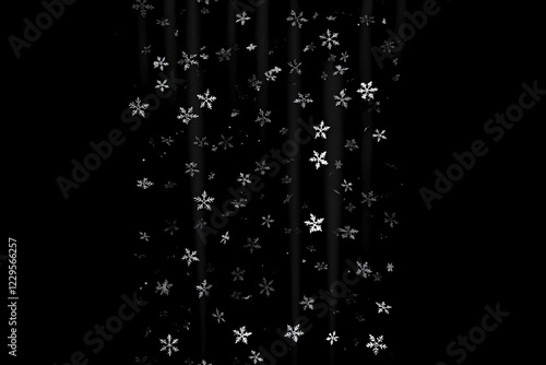 Falling Snowflakes Create a...
