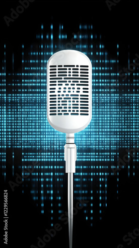 Microphone Stands Before a ...