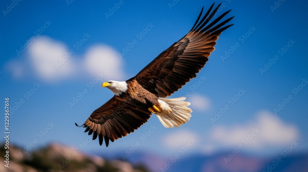 Fototapeta premium Majestic Eagle in Flight