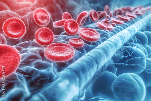 Red Blood Cells Flowing Thr...