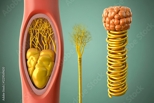 3D Illustration Shows Chole...