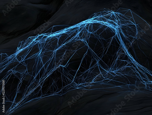 Abstract blue web design il...