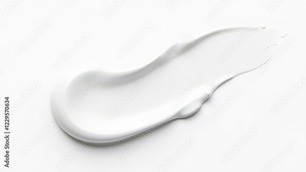 Fototapeta premium Cosmetic cream smear on an empty background