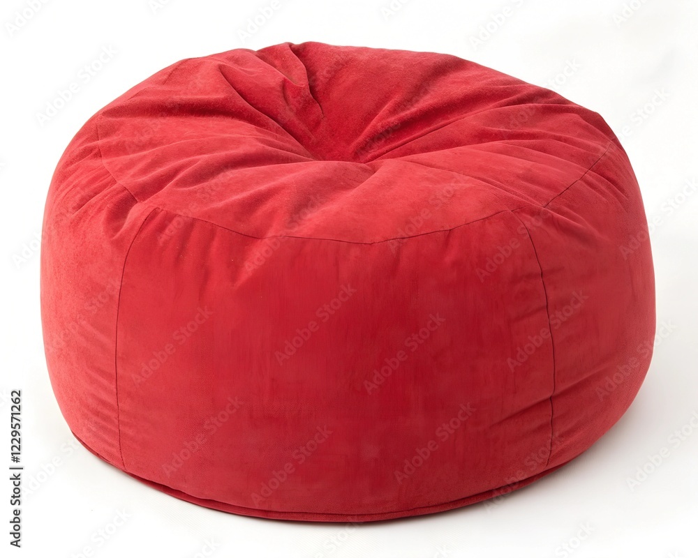 soft red pouf, isolated on a white background
soft red pouf, isolated on a white background