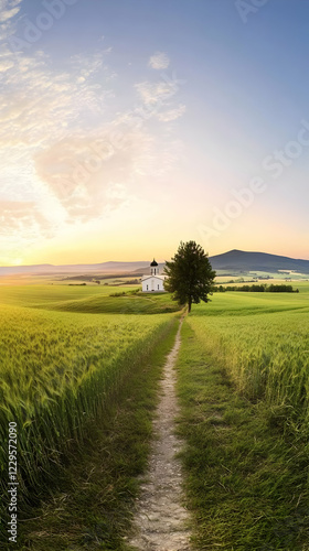 Dirt Path Leads to a Solita...