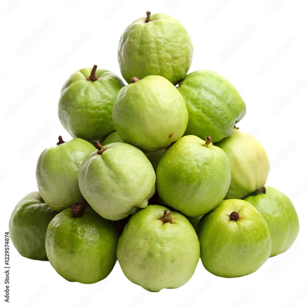 Pile of guava isolated on transparent background Pile of guava isolated on transparent background
