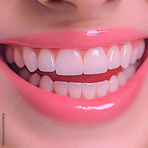 Close-up of a smile showing...