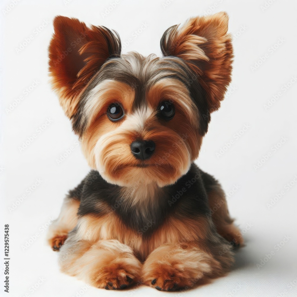 A delightful small dog, with large ears and a silky coat, rests calmly. Its bright eyes and friendly expression invite admiration, capturing the essence of joy and companionship A delightful small dog, with large ears and a silky coat, rests calmly. Its bright eyes and friendly expression invite admiration, capturing the essence of joy and companionship