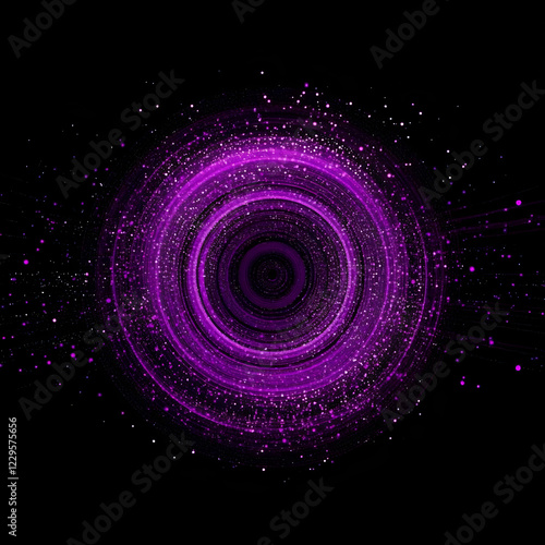 Purple swirling light trail...