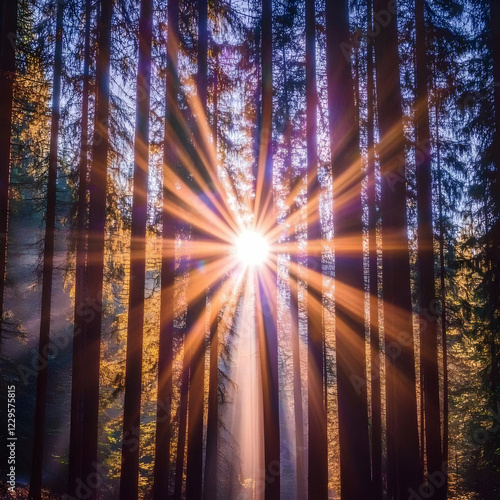 Sunlight Pierces Through Mi...
