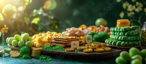 St. Patrick's Day feast, green treats photo