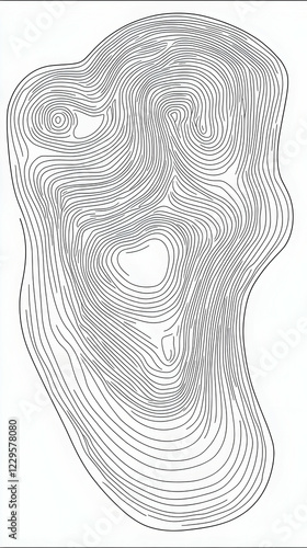 Abstract Topographic Contou...