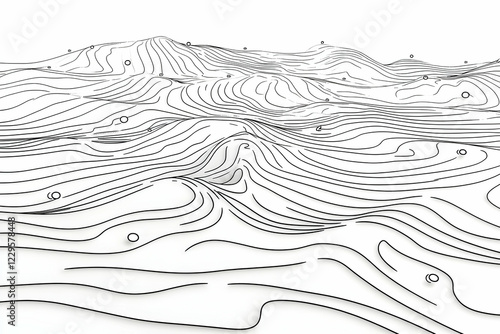 Abstract 3D Topographic Con...