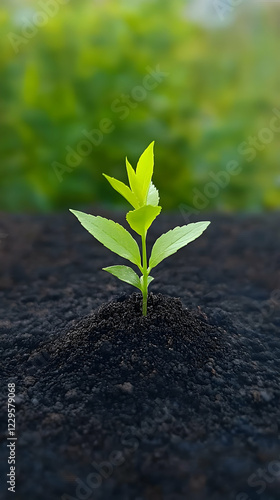 Small Plant Grows Strongly ...