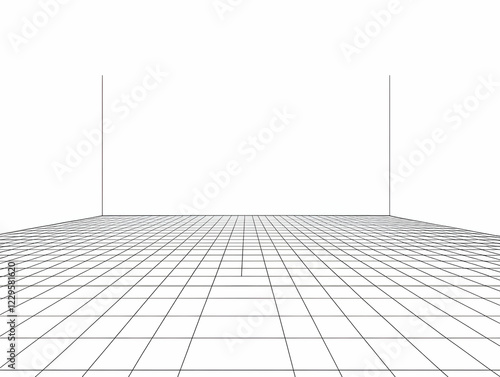 Abstract Grid Floor and Wal...