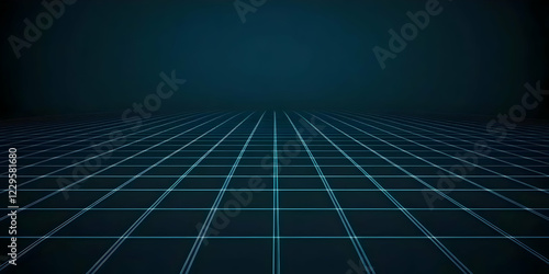 Abstract 3D Grid Background...