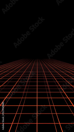 Abstract 3D Grid Creates Il...