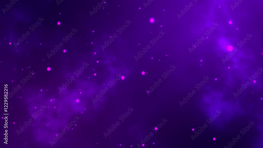 Glowing purple with blue dust particles swirl in a cosmic, dreamy atmosphere. A mesmerizing abstract background perfect for luxury, magic, or fantasy themes Glowing purple with blue dust particles swirl in a cosmic, dreamy atmosphere. A mesmerizing abstract background perfect for luxury, magic, or fantasy themes