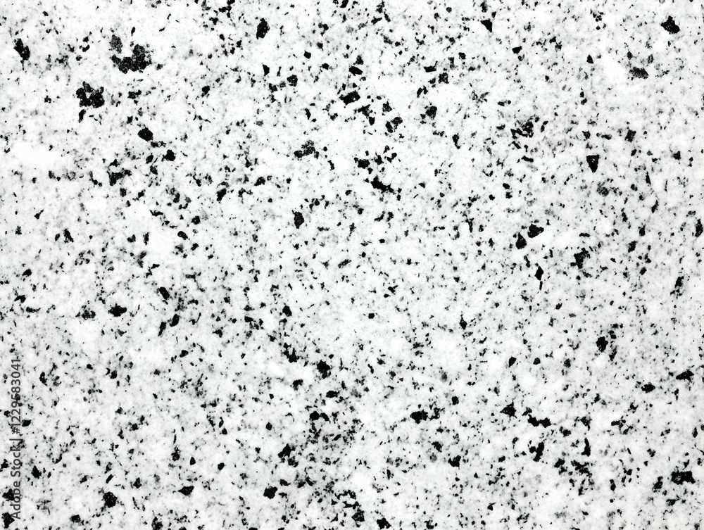 White and Black Granite Surface Shows Off Its Natural Beauty and Unique Pattern. White and Black Granite Surface Shows Off Its Natural Beauty and Unique Pattern.
