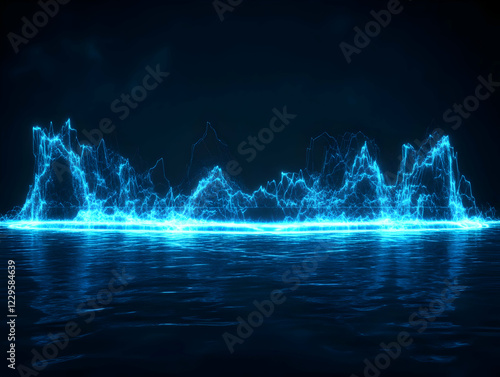 Abstract Blue Energy Wavefo...