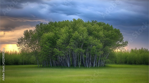 A Cluster of Birch Trees St...