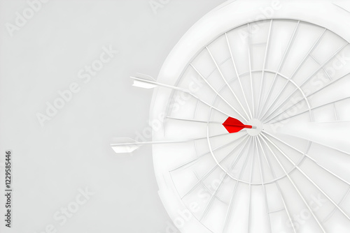 3D Illustration: White Dart...