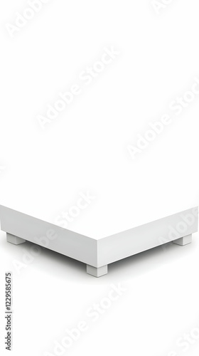 White Rectangular Platform ...