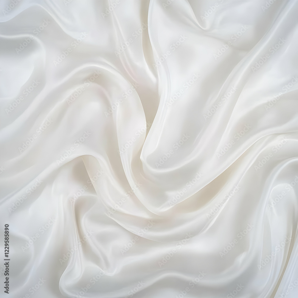 Smooth Elegant White Silk or Satin Cloth Texture Background with Waves and Shadows Creates Luxurious Fabric Design. Smooth Elegant White Silk or Satin Cloth Texture Background with Waves and Shadows Creates Luxurious Fabric Design.